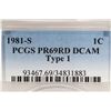 Image 3 : 1981-S TYPE I LINCOLN CENT PCGS PR69RD DCAM