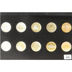 GOLD AND SILVER HIGHLIGTED NEW US 5 CENT COINS