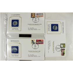 ALL 5-2005 US 50 STATE QUARTER POSTAL ENVELOPES