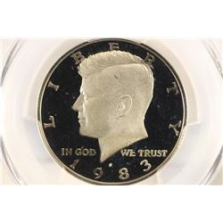 1983-S KENNEDY HALF DOLLAR PCGS PR70 DCAM