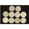 Image 1 : 10 ASSORTED SILVER ROOSEVELT DIMES