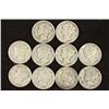 Image 1 : 10 ASSORTED 1940'S MERCURY DIMES