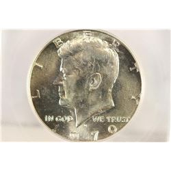 1970-D 40% SILVER JOHN F. KENNEDY HALF ICG MS65