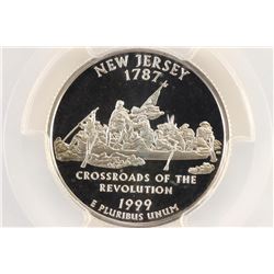 1999-S SILVER NEW JERSEY QUARTER PCGS PR69 DCAM