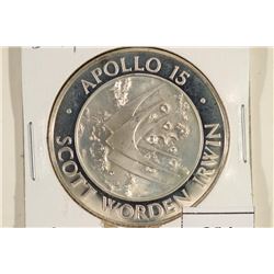 33.1 GRAM STERLING SILVER PROOF ROUND APOLLO 15