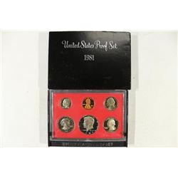 1981 US PROOF SET (WITH BOX)