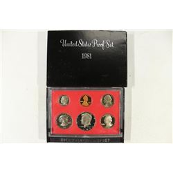 1981 US PROOF SET (WITH BOX)