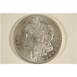 1921-D MORGAN SILVER DOLLAR BU