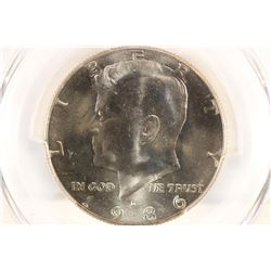 1986-D KENNEDY HALF DOLLAR PCGS MS65