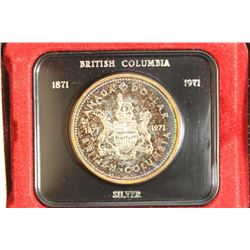 1971 CANADA BRITISH COLUMBIA SILVER DOLLAR TONED