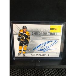 RYAN SPOONER 2016-17 SIGN OF THE TIMES AUTOGRAPH