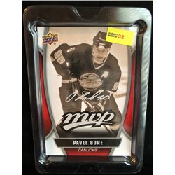 PAVEL BURE 2013-14 MVP UD SERIES 1 OVERSIZED CARD SILVER SCRIPT