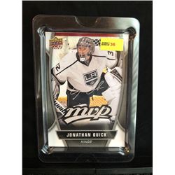 JONATHAN QUICK 2013-14 MVP UD SERIES 1 OVERSIZED CARD SILVER SCRIPT