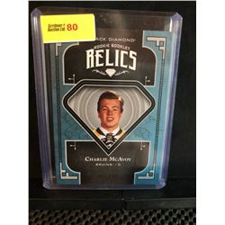 CHARLIE McAVOY 2017-18 BD ROOKIE BOOKLET RELICS 87/99