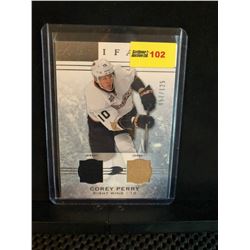 COREY PERRY 2014-15 ARTIFACTS GAME USED DUAL JERSEY 57/125