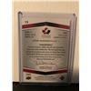 Image 2 : JOHN QUENNEVILLE 2014 UD TEAM CANADA JUNIORS GAME WORN JERSEY CARD