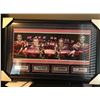 Image 1 : 20X32 FRAMED MONTREAL CANADIENS HHOF INDUCTEES JEAN BELIVEAU, MAURICE RICHARD, HENRI RICHARD AND GUY