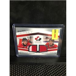 JONATHAN DROUIN/ANTHONY MANTHA 2014 UD TEAM CANADA JUNIORS DUAL JERSEY