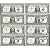 Image 1 : Lot of (8) Consecutive 1957B $1 Silver Certificate STAR Notes