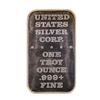 Image 2 : 1973 Unite for Peace 1 oz .999 Fine Silver Art Bar
