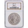 Image 1 : 1889 $1 Morgan Silver Dollar Coin NGC MS64