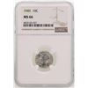 Image 1 : 1945 Mercury Dime Coin NGC MS66