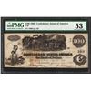 Image 1 : 1862 $100 Confederate States of America Note T-39 PMG About Uncirculated 55