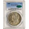 Image 1 : 1889 $1 Morgan Silver Dollar Coin PCGS MS63 CAC AMAZING TONING