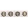 Image 2 : Lot of (4) 1958 Canada $1 Silver Dollar Coins