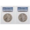 Image 1 : Lot of 1884-O & 1885-O $1 Morgan Silver Dollar Coins PCGS MS63