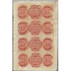 Image 2 : Uncut Sheet of 1800's $50 Canal Bank Obsolete Notes