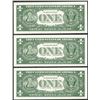 Image 2 : Lot of (3) Consecutive 1957B $1 Silver Certificate Notes