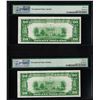 Image 2 : Lot of (2) 1928B $20 Federal Reserve Notes Fr.2052-G PMG Gem Uncirculated 65EPQ