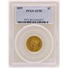 Image 1 : 1855 $3 Indian Princess Head Gold Coin PCGS AU50