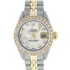 Image 2 : Rolex Ladies Two Tone 14K MOP Diamond Datejust Watch