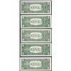 Image 2 : District Set of 1963B $1 Federal Reserve BARR Uncirculated Notes