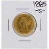 Image 1 : 1885-S $5 Liberty Head Half Eagle Gold Coin