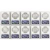 Image 2 : Lot of (10) 1982Mo Mexico Libertad Onza Silver Coins NGC MS66