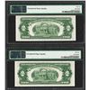 Image 2 : Lot of (2) Consecutive 1928G $2 Legal Tender Notes Fr.1508 PMG Gem Uncirculated