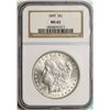Image 1 : 1899 $1 Morgan Silver Dollar Coin NGC MS62