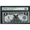 Image 1 : 1899 $1 Black Eagle Silver Certificate Note Fr.228 PMG Choice Very Fine 35