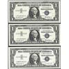 Image 1 : Lot of (3) 1957B $1 Silver Certificate STAR Notes