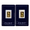 Image 1 : Lot of (2) Suisse 2.5 Gram Fine Gold Pamp Gold Bars