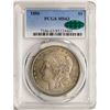 Image 1 : 1886 $1 Morgan Silver Dollar Coin PCGS MS63 CAC AMAZING TONING