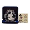 Image 1 : 1987 Rarities Mint Walt Disney Mickey's Magic 5 oz .999 Silver Coin w/Box & COA