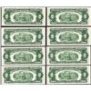 Image 2 : Lot of (8) 1953B $2 Legal Tender Notes