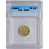 Image 1 : 1848-C $2 1/2 Liberty Head Quarter Eagle Gold Coin ICG AU53