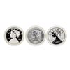 Image 1 : Set of (3) 2017-P/D/S Silver Liberty Medals Proof/Reverse Proof/Uncirculated