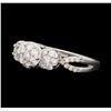 Image 2 : 14KT White Gold 1.00 ctw Diamond Ring