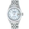 Image 2 : Rolex Ladies Stainless Steel Mother Of Pearl 26MM Datejust Watch
